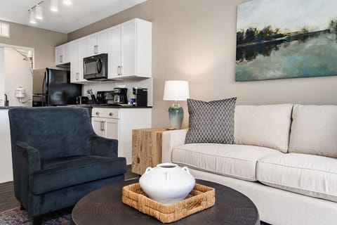 Designer touches everywhere make this apartment feel like home