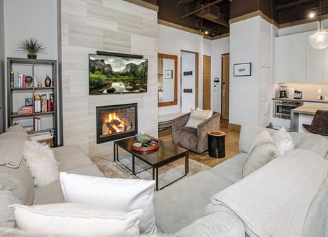 Living Room with Fireplace