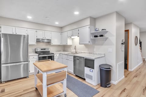 Kitchen with ice maker