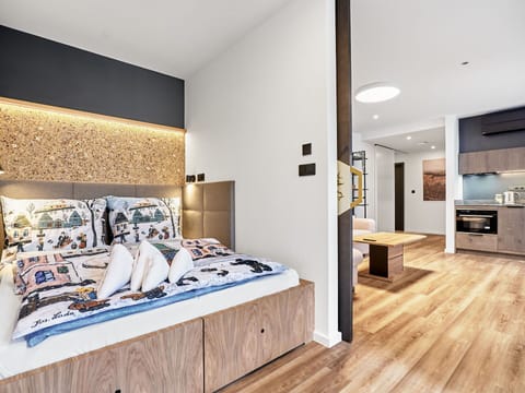 Furniture, Interior Design, Bedroom, Wall, Bed, Flooring, Wood, Ceiling, Floor, Room
