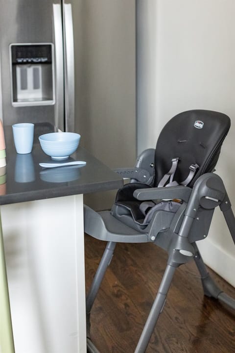 A variety of family-friendly amenities are offered, including high chair.