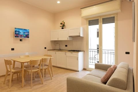 Deluxe Apartment, Balcony | Private kitchen | Full-size fridge, oven, stovetop, espresso maker