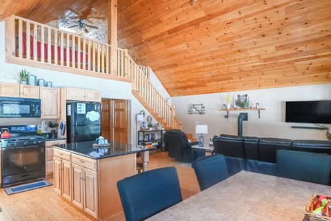 Large open kitchen with everything you need opens to the living room!