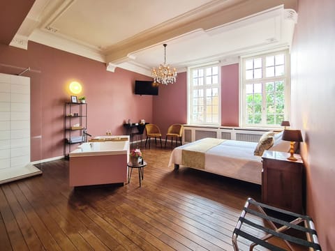 Comfort Room | Desk, laptop workspace, soundproofing, iron/ironing board