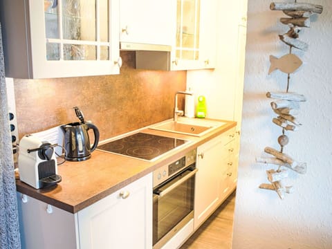 Countertop, Kitchen Appliance, Kitchen, Cabinetry, Flooring, Major Appliance, Wood, Furniture, Interior Design, Kitchen Sink