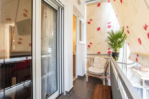 Savor moments in the charming balcony