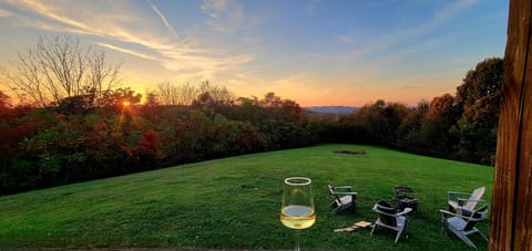 The best sunsets are from the top of the ridge here at Reeves Ridge Retreat!