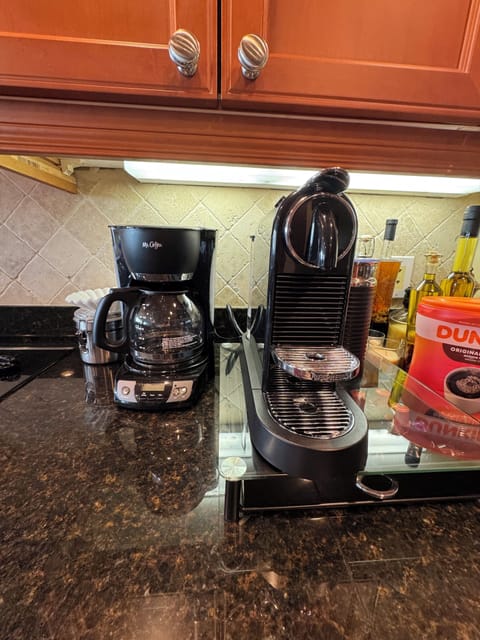 Nespresso and drip coffee pots