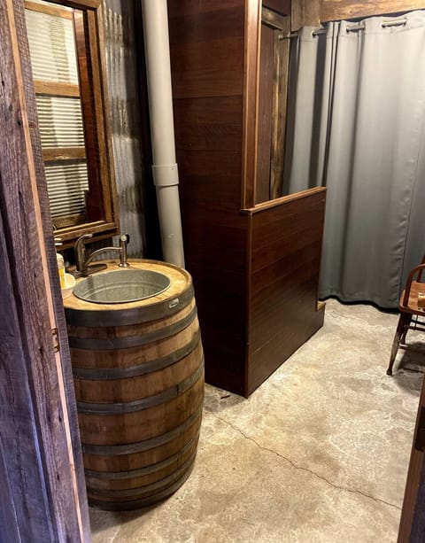 half bath off game room area