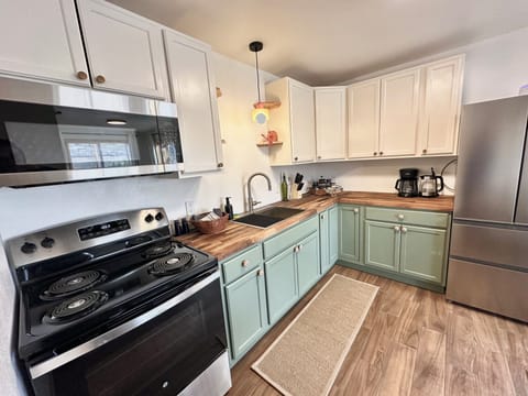 Kitchen fully stocked with everything you will need to feel right at home!