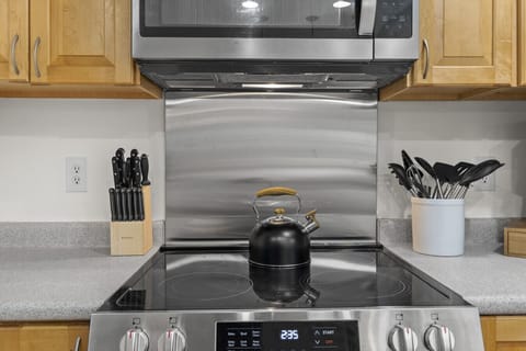 Make some tea for yourself if you're not into coffee.