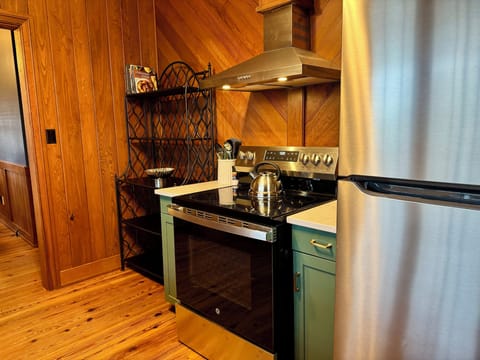 We provide K-cups for the Keurig coffee maker, creamer, and sweetener.