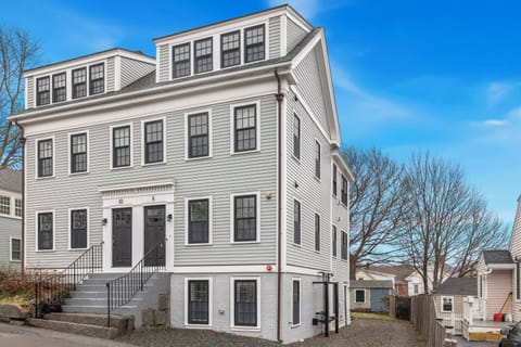 Three separate apartments together in a four-story historic home.