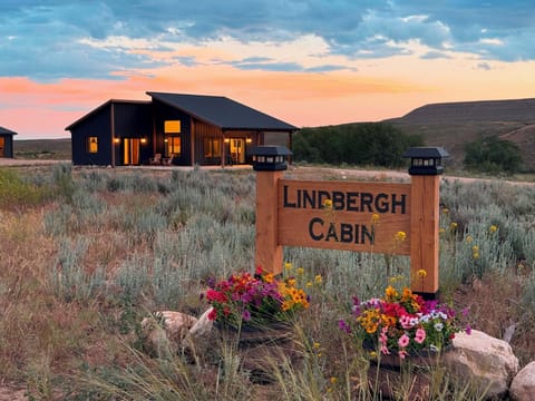 Lindbergh cabin at Ever Sky Ranch