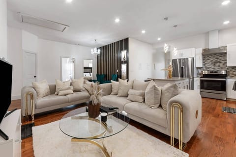 Living room perfect for a lazy day or a night in with a movie