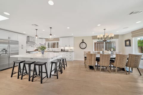 Kitchen and dining Seating for 14 