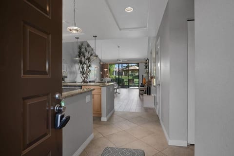View as you enter the front door.