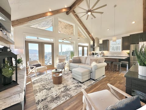 View of the living area from the front door