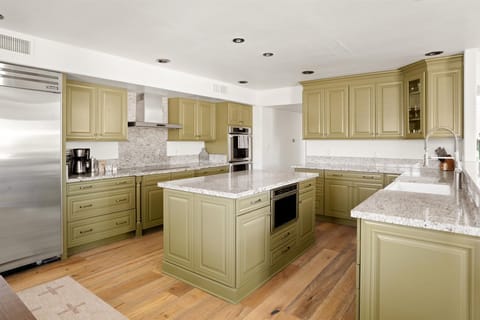 Our fully stocked kitchen