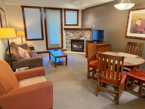 Cozy Living Room with Gas Fireplace