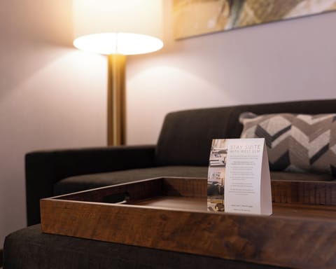 47-inch flat-screen TV with cable channels