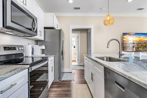 A starter supply of amenities are provided