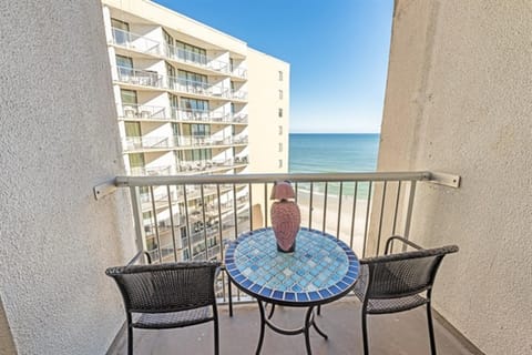 Oceanview Cozy balcony with seating, ideal for morning coffee or sunset views