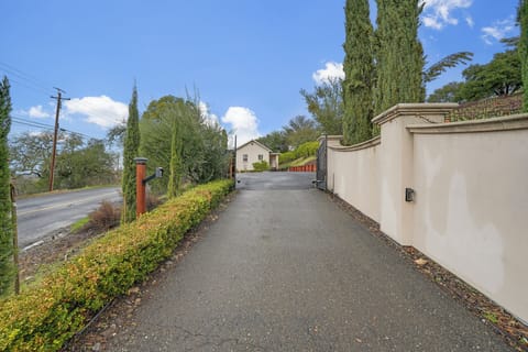 View of the driveway