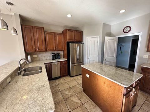 Spacious fully equipped kitchen