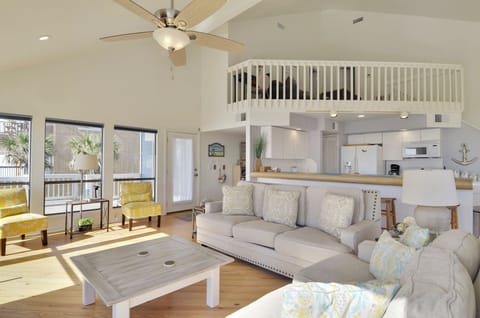 Living Area - Open Layout w/ Kitchen & Dining - First Floor