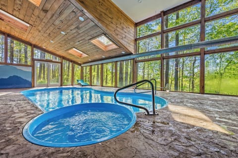 Indoor pool and spa.  Pool is heated to 85 degrees.