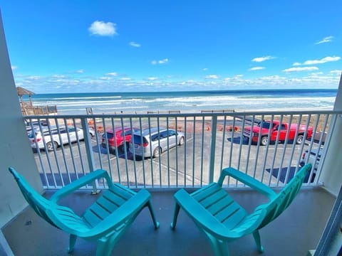 Enjoy your morning coffee with stunning views of the waves.