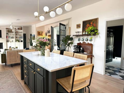 Open plan kitchen and living room