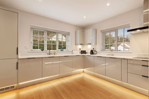 The kitchen at The Old School, Oxwich