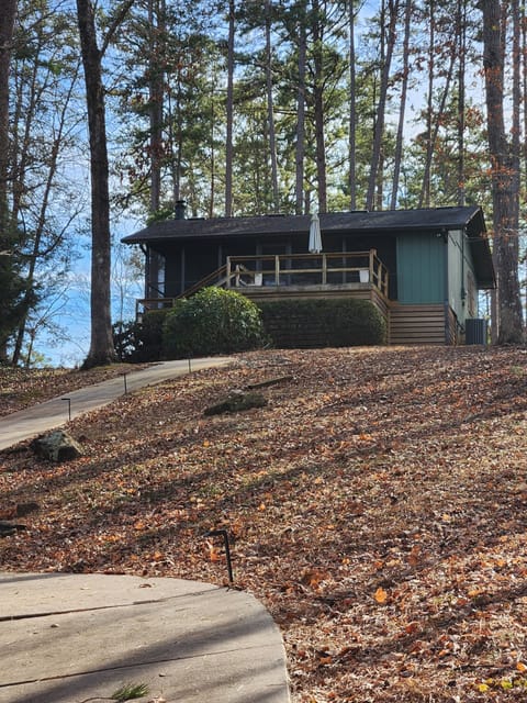 View from the back on the way up from the dock.