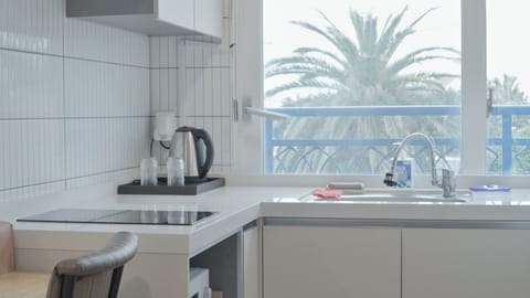 Fridge, microwave, rice cooker, cookware/dishes/utensils