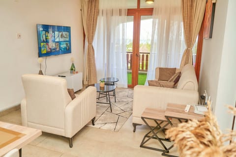 Living room with a view access to the balcony 