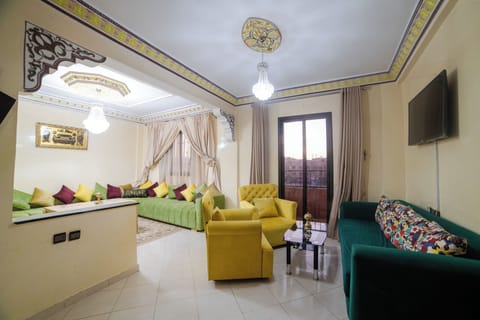 Apartment, Balcony | Living area | Flat-screen TV