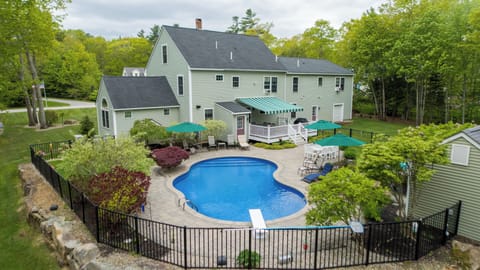 View of gorgeous backyard! 