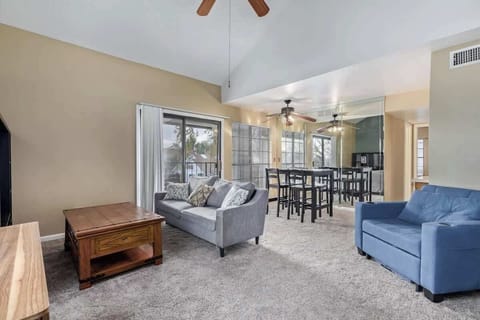 Open view of living room