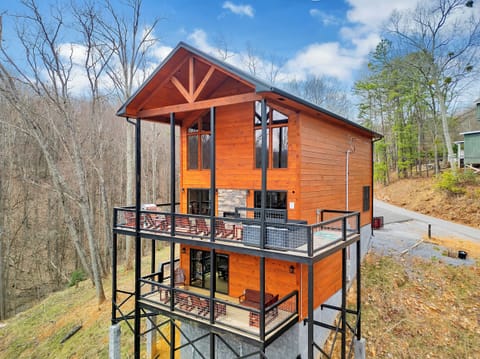 Back deck and front driveway
