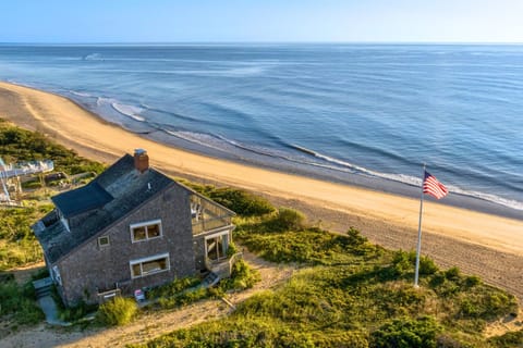 Aerial overlooking the Atlantic Ocean