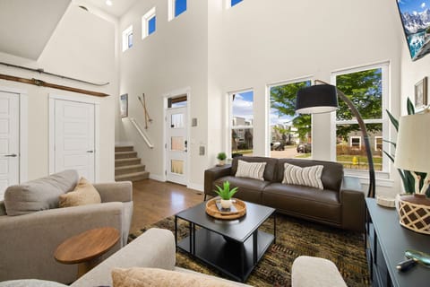 House, Multiple Beds, Patio, Mountain View (503 Cajetan Street) | Living area | 55-inch flat-screen TV with digital channels