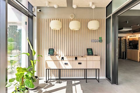 Check-in/check-out kiosk