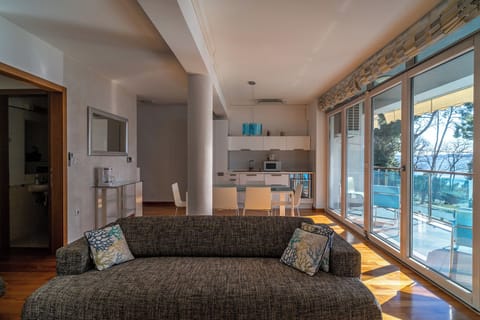 Apartment, Balcony, Sea View | Living area | Flat-screen TV