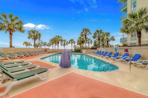 Work on your tan while the kids splash in the pool.