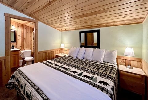 Master bedroom with ensuite full bathroom. 
