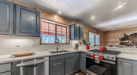 Fully stocked kitchen