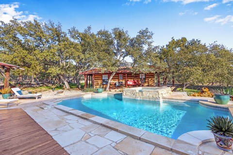 View of the Ranch House at Relics Reserve as seen from the pool