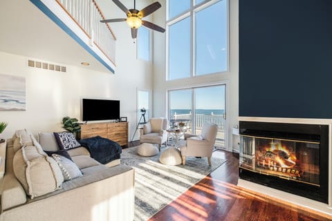 Curl up by the fireplace with a good book or a friendly conversation.